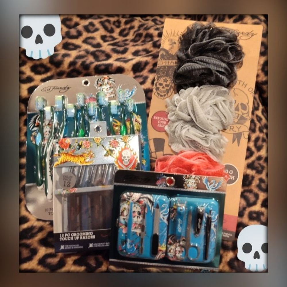 💀 Ed Hardy Travel/Home Bundle 💀